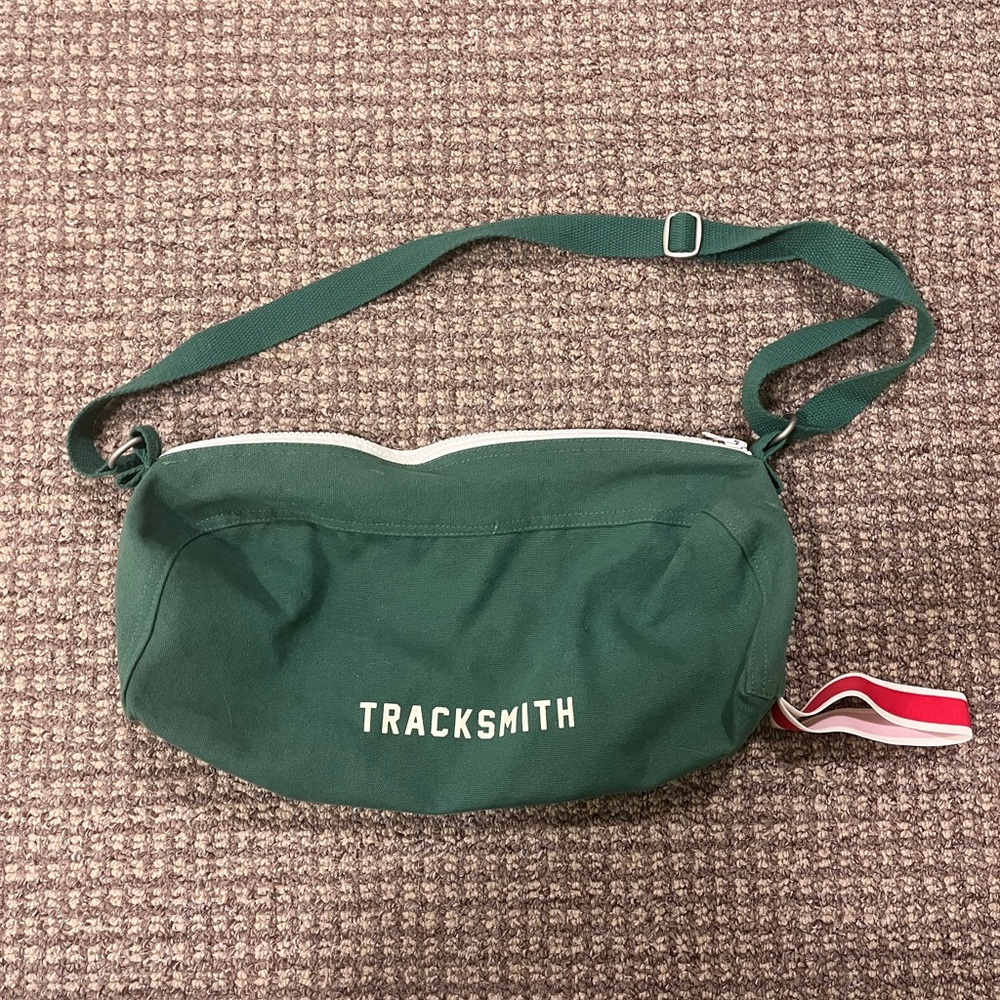 Tracksmith limited edition Forest Green Shoebag